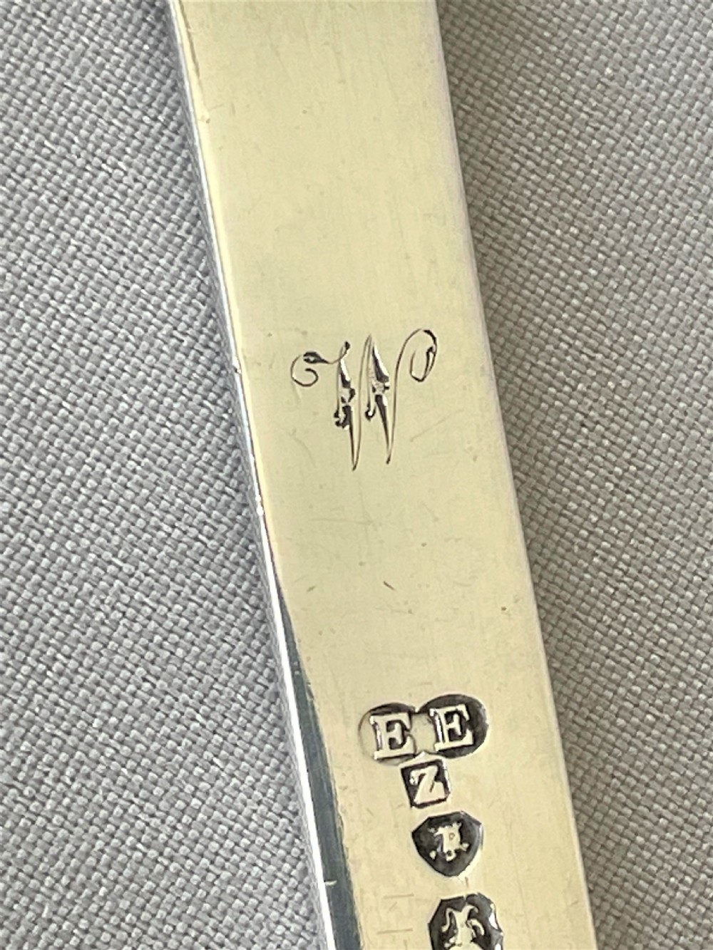 A rare Victorian silver game skewer by a female silversmith View III