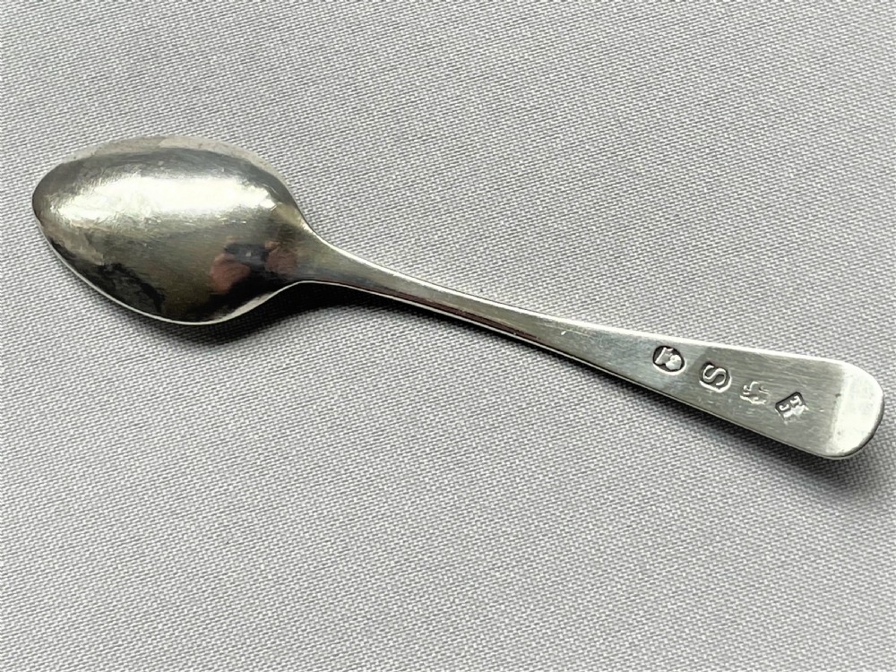 A Rare Miniature Georgian Silver Spice Spoon View II