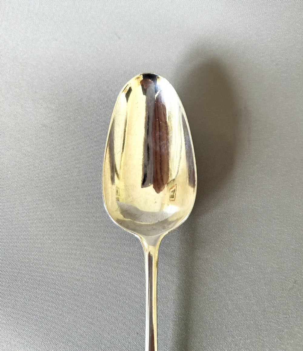 A fine 18th Century shell back silver table spoon View VI
