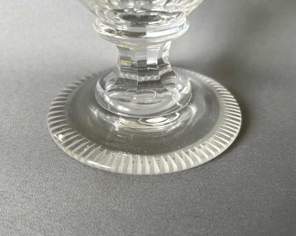 A substantial Georgian blaze cut rummer View III