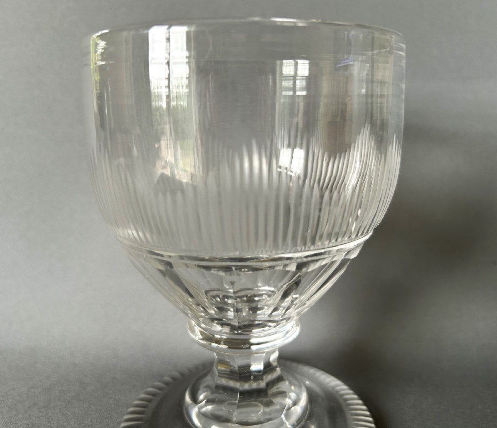 A substantial Georgian blaze cut rummer View IV