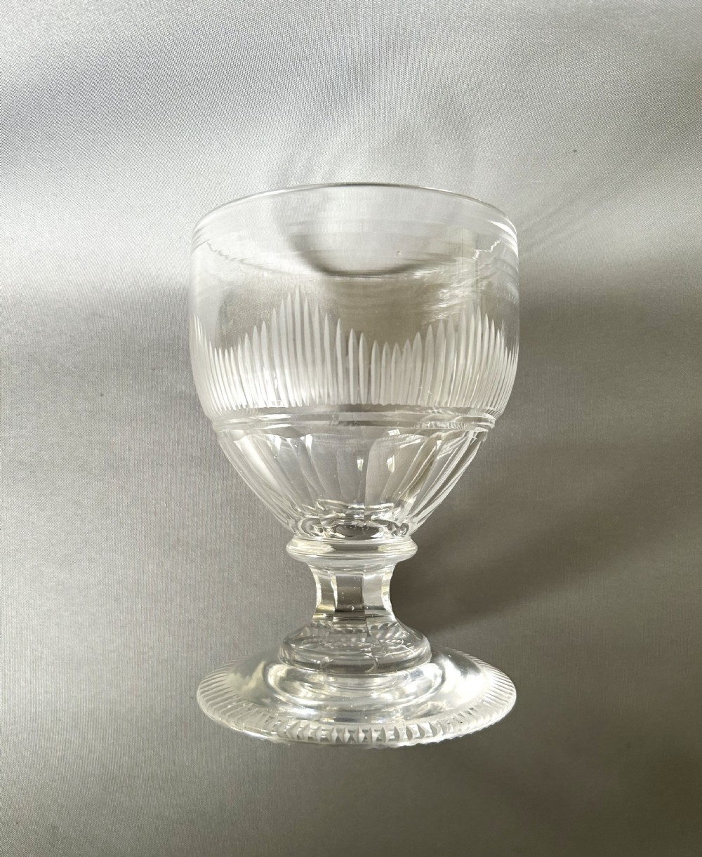 A substantial Georgian blaze cut rummer View V
