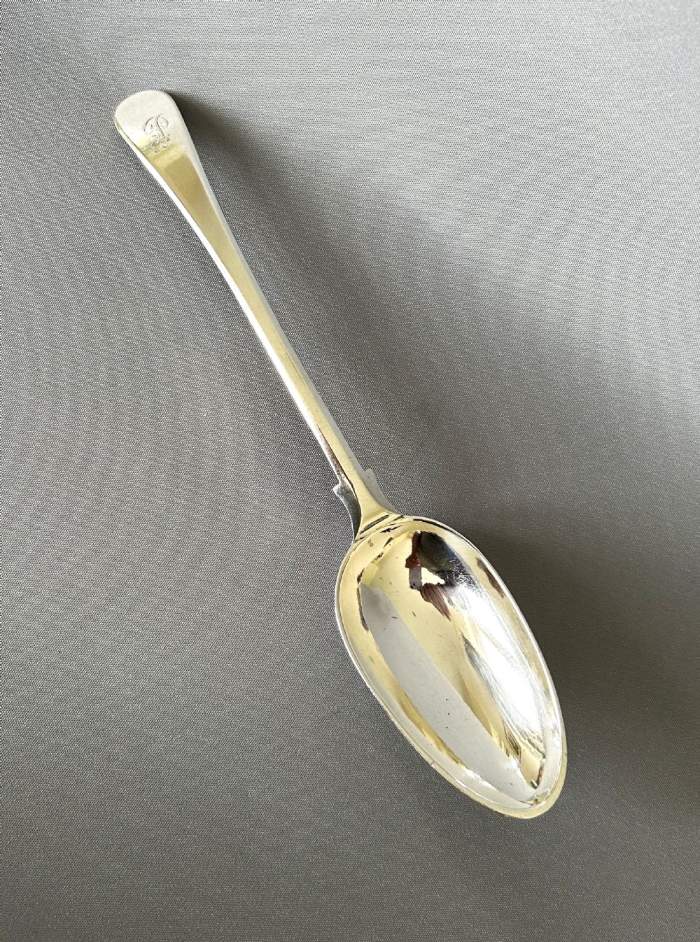 A fabulous 18th Century Newcastle silver table spoon