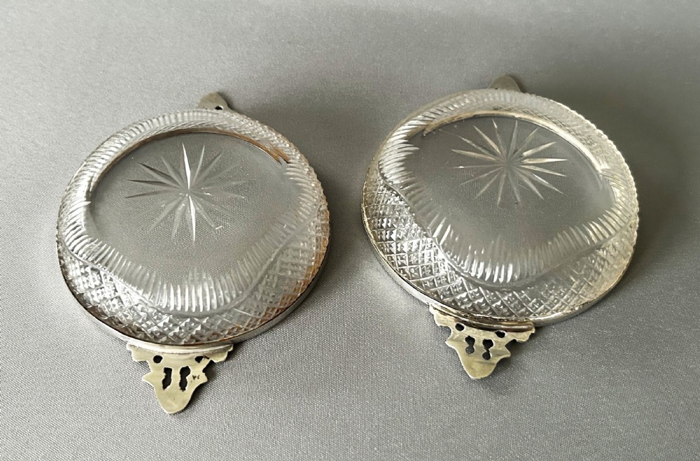 A gorgeous pair of Victorian silver mounted novelty trinket dishes View VI