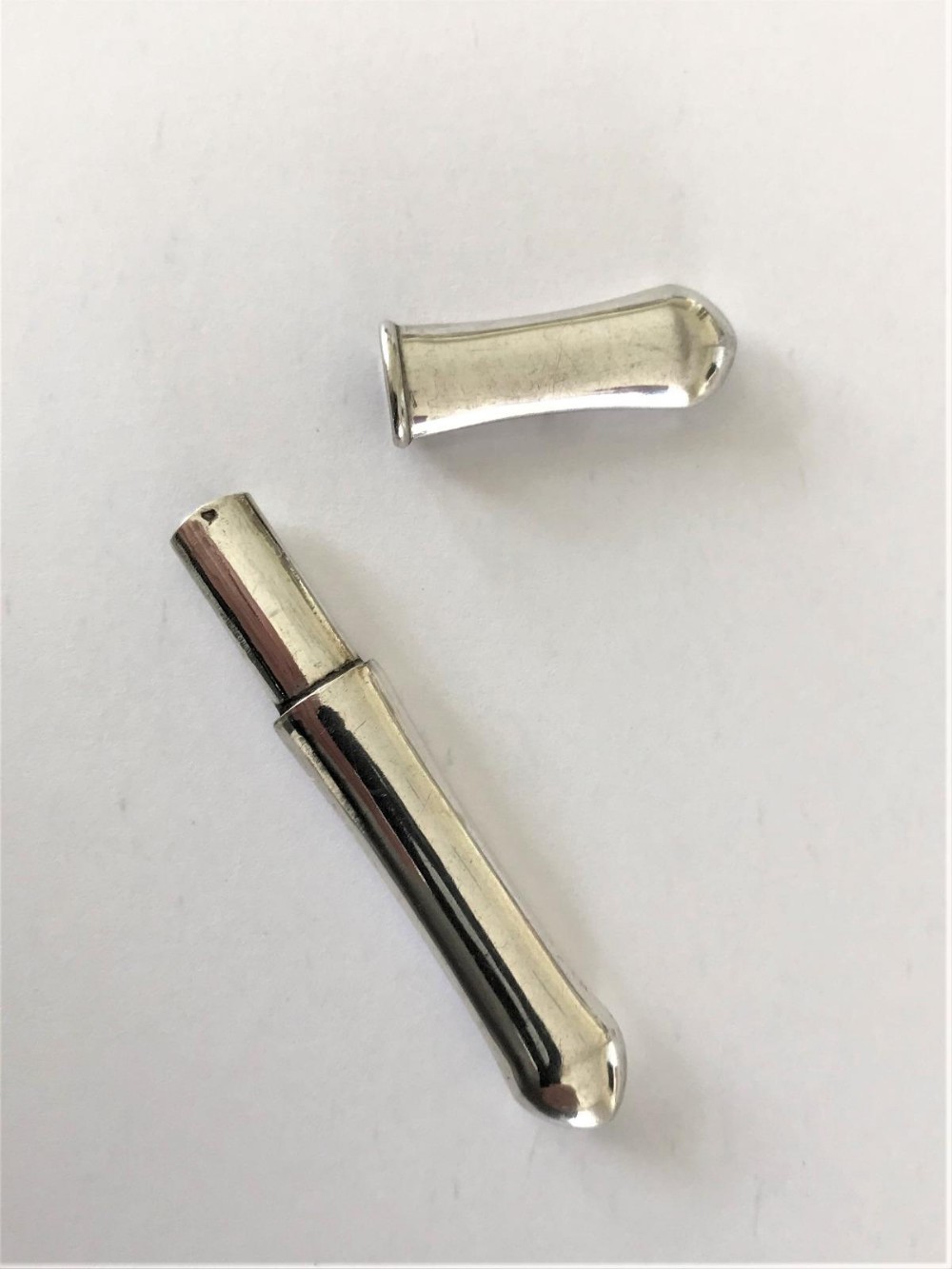 A 19th Century French silver needle case