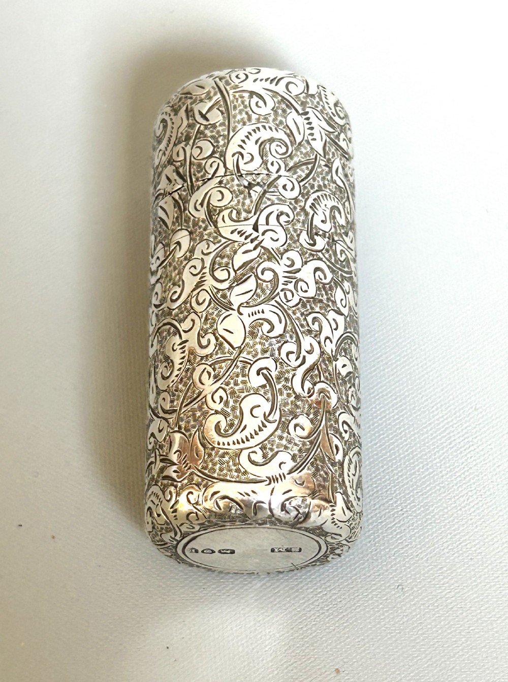 A superb Victorian all silver scent bottle by Sampson Morden View IV