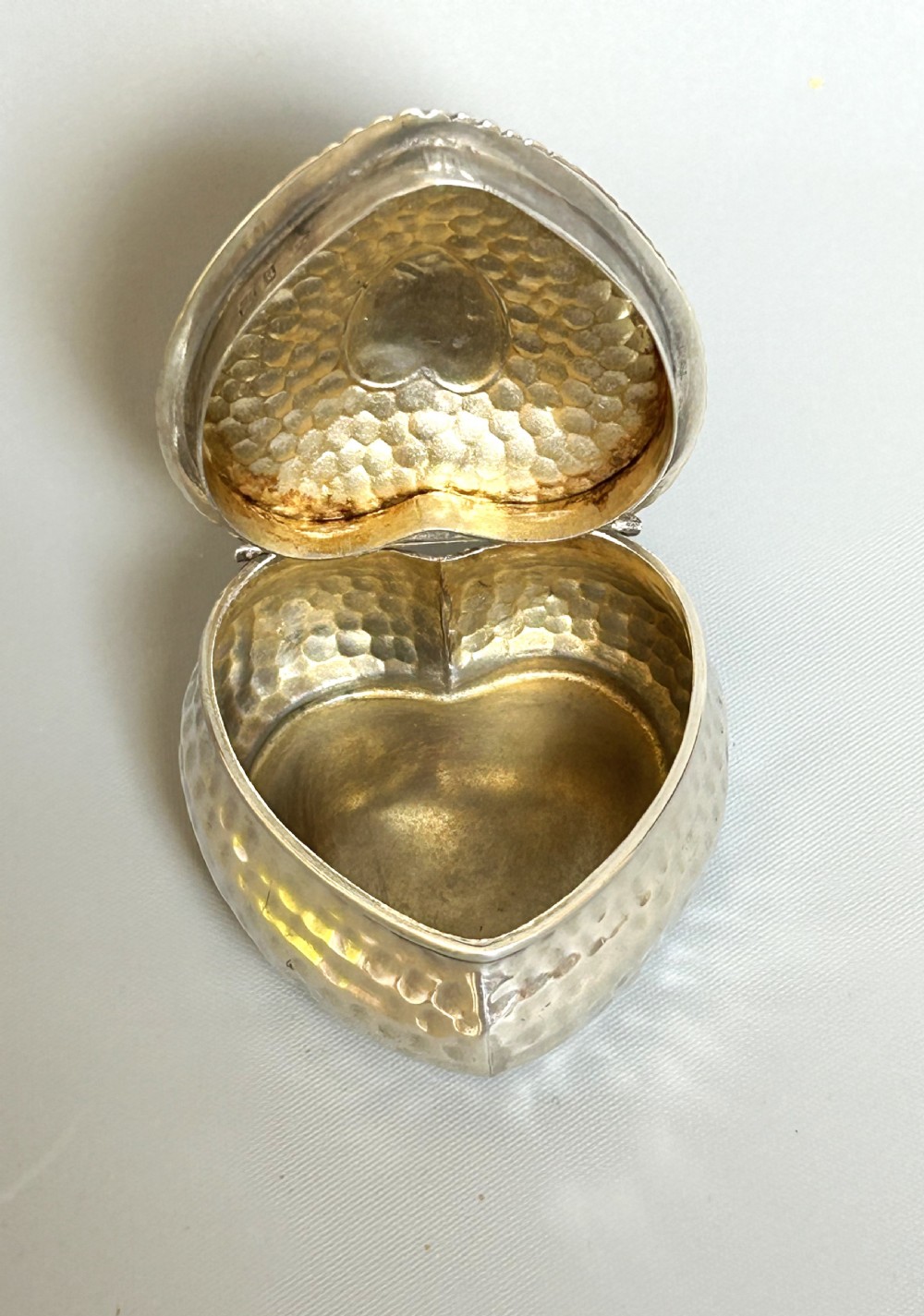An Arts & Crafts Victorian heart shaped trinket box View VII