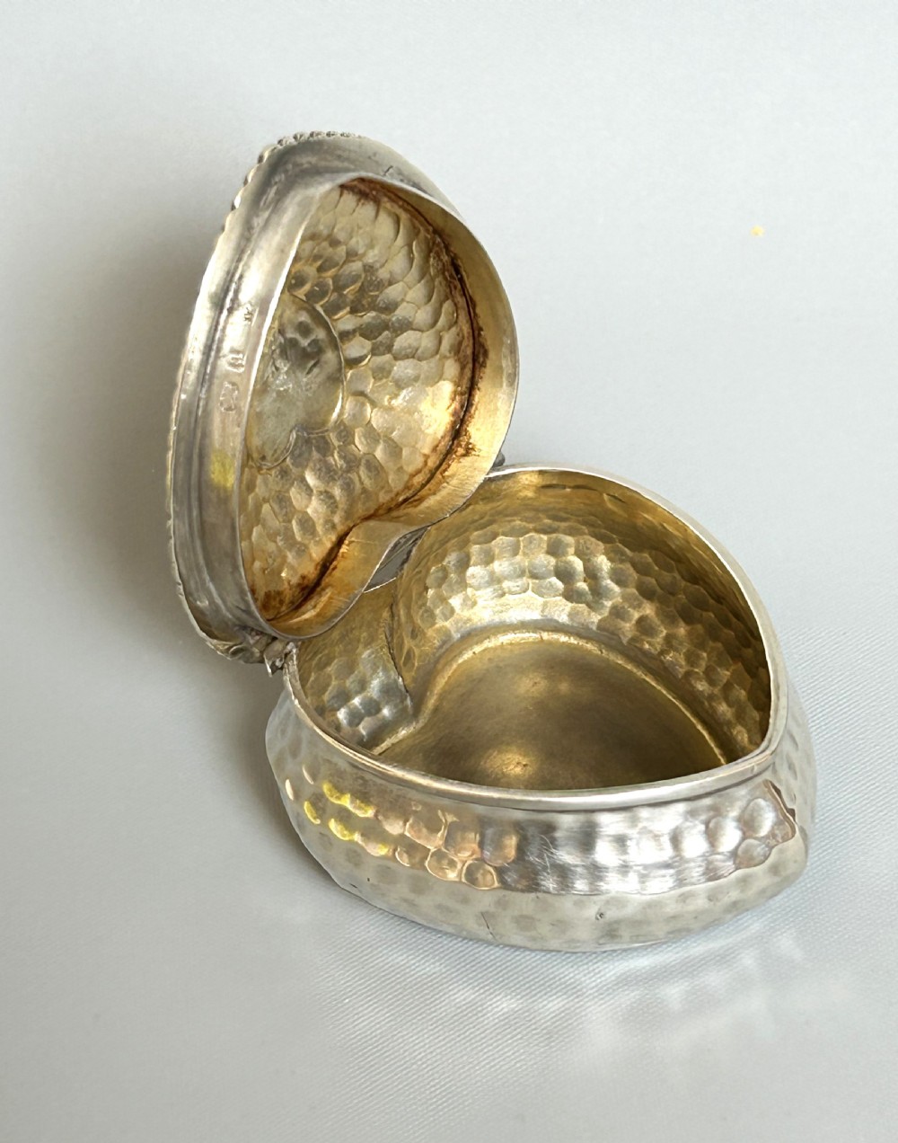 An Arts & Crafts Victorian heart shaped trinket box View VIII
