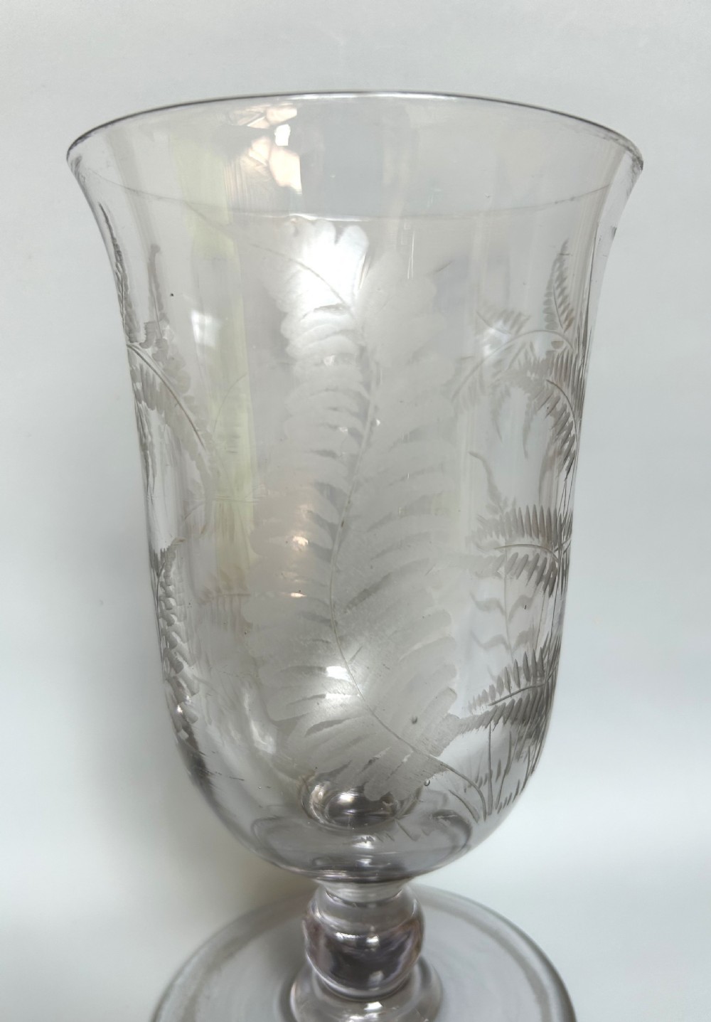 A pretty Victorian fern etched celery vase View III