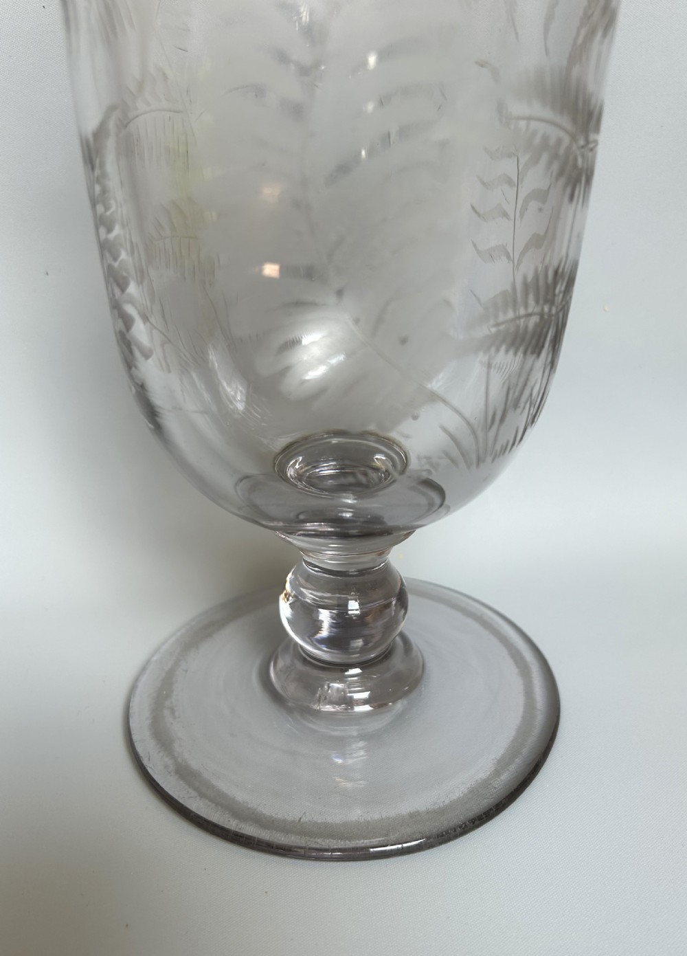 A pretty Victorian fern etched celery vase View IV