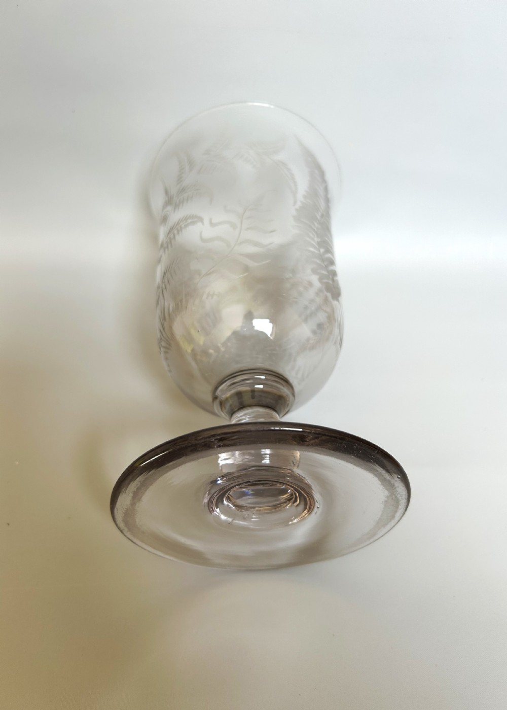 A pretty Victorian fern etched celery vase View VI
