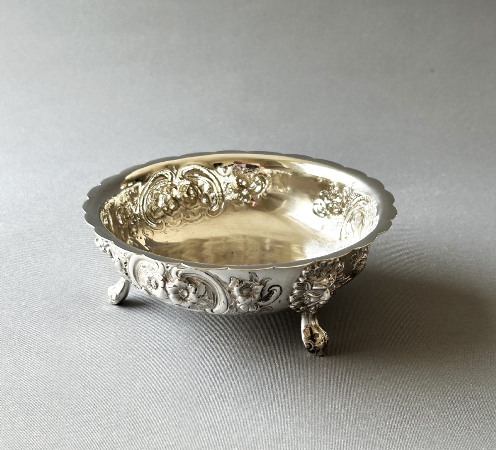 A gorgeous Victorian repousse silver bowl