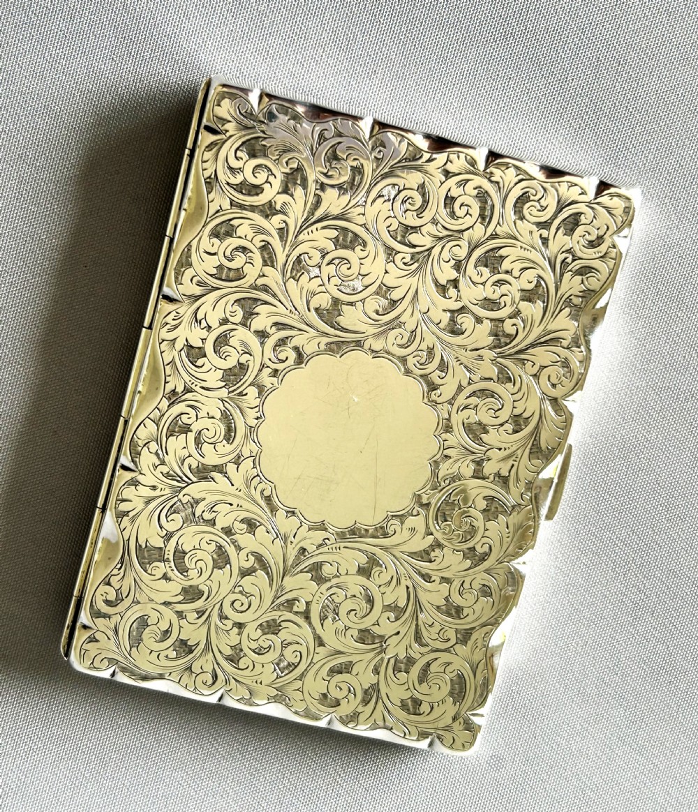 A fabulous Victorian silver wallet/notebook combo View III