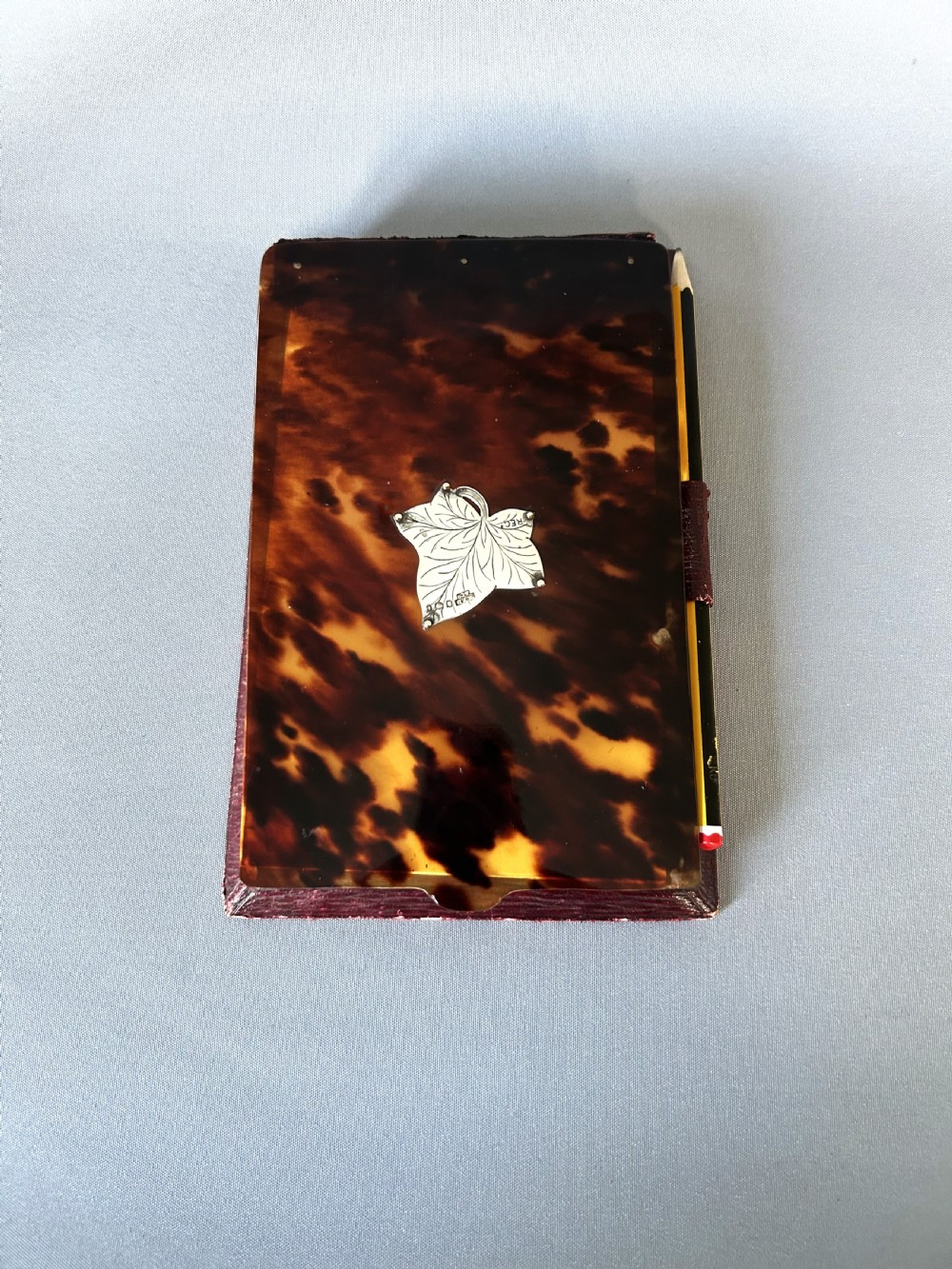 A gorgeous silver & tortoiseshell desk notebook View VI