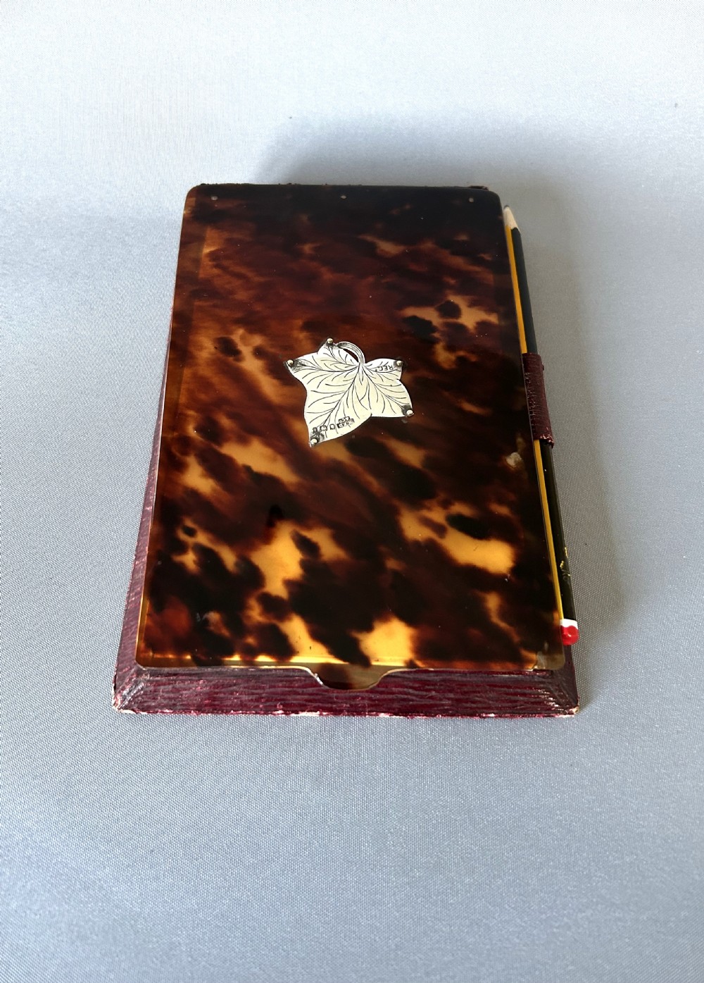 A gorgeous silver & tortoiseshell desk notebook View VII