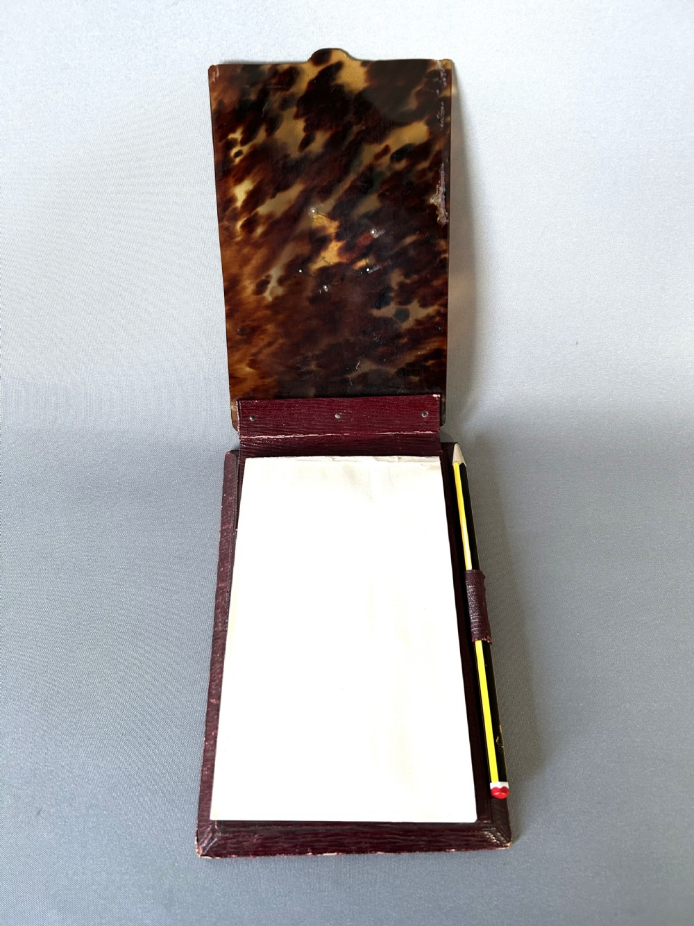 A gorgeous silver & tortoiseshell desk notebook View VIII