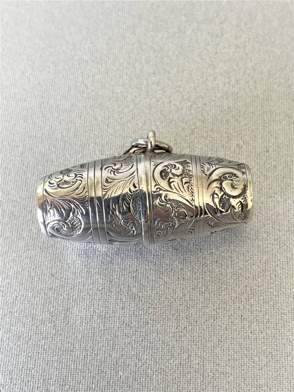 A novelty Victorian miniature silver thimble case View III