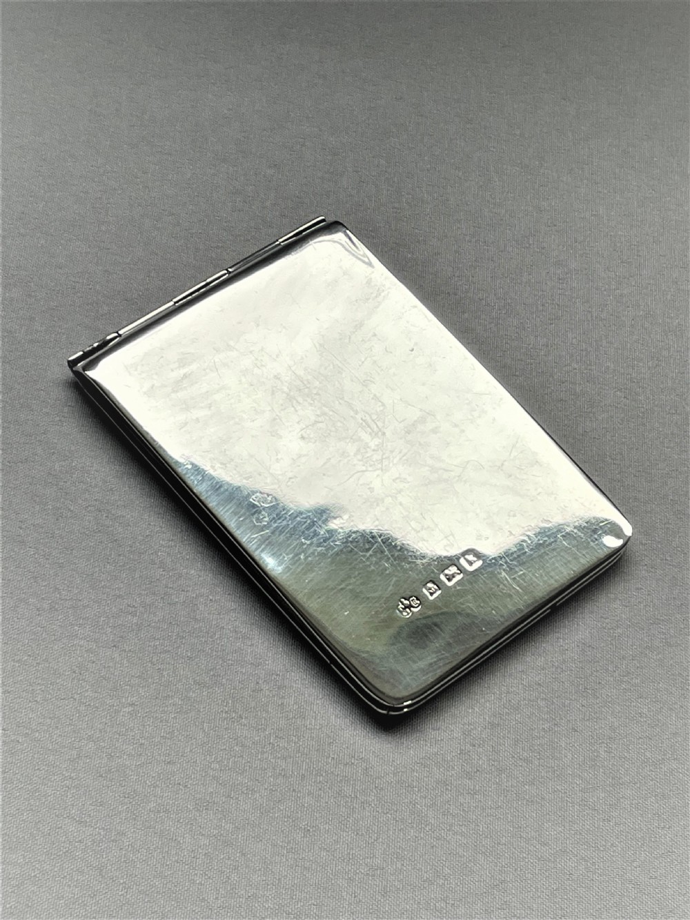 Superb Edwardian silver wallet/stamp case