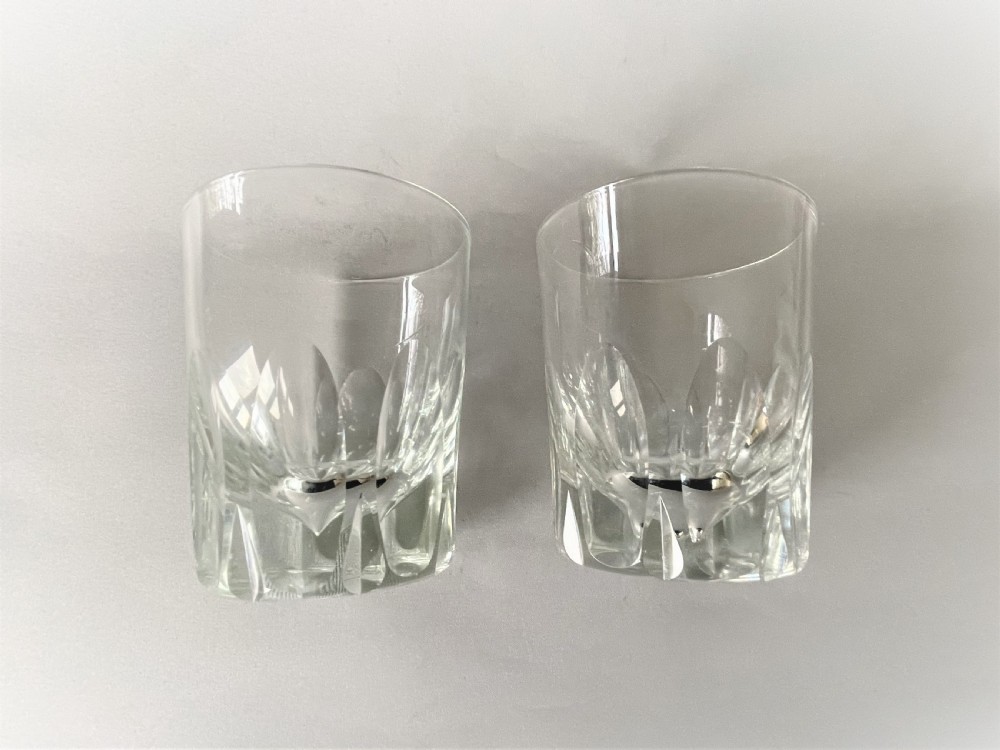 A quality pair of Victorian cut glass whisky tumblers View V