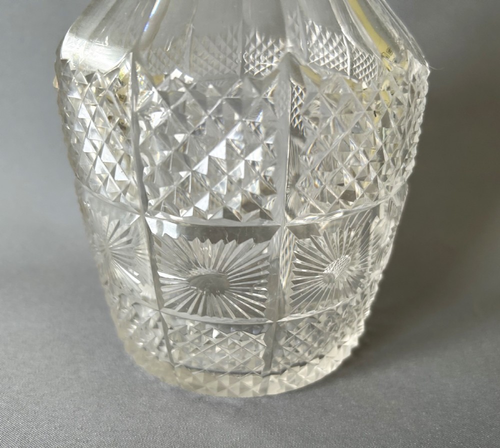 A handsome full sized Victorian cut glass decanter View III