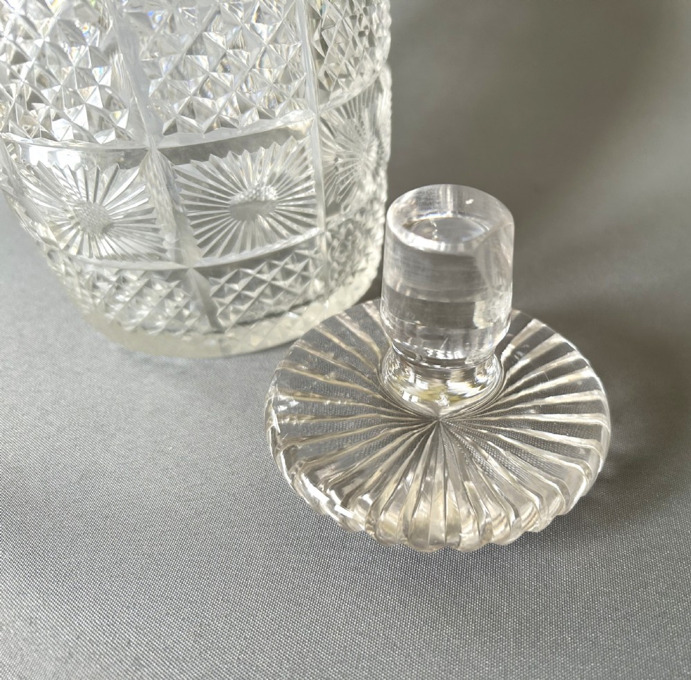 A handsome full sized Victorian cut glass decanter View VII