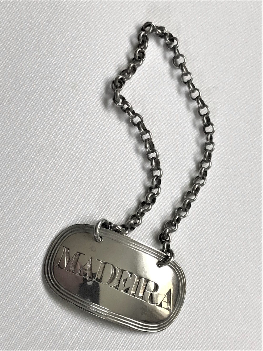 A Georgian silver Madeira label