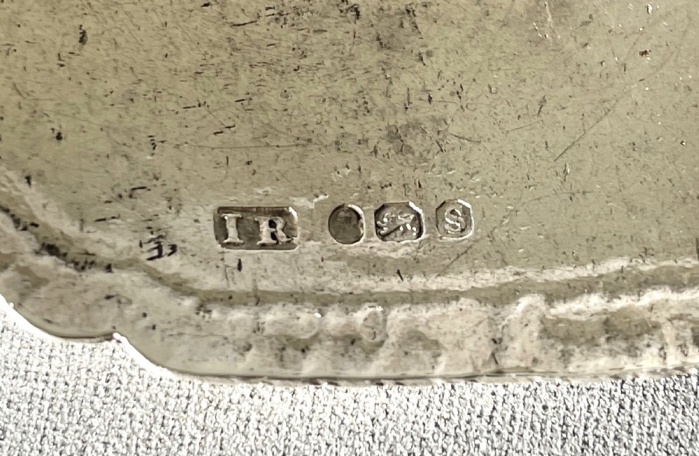A Handsome Georgian Regency silver Claret label View IV