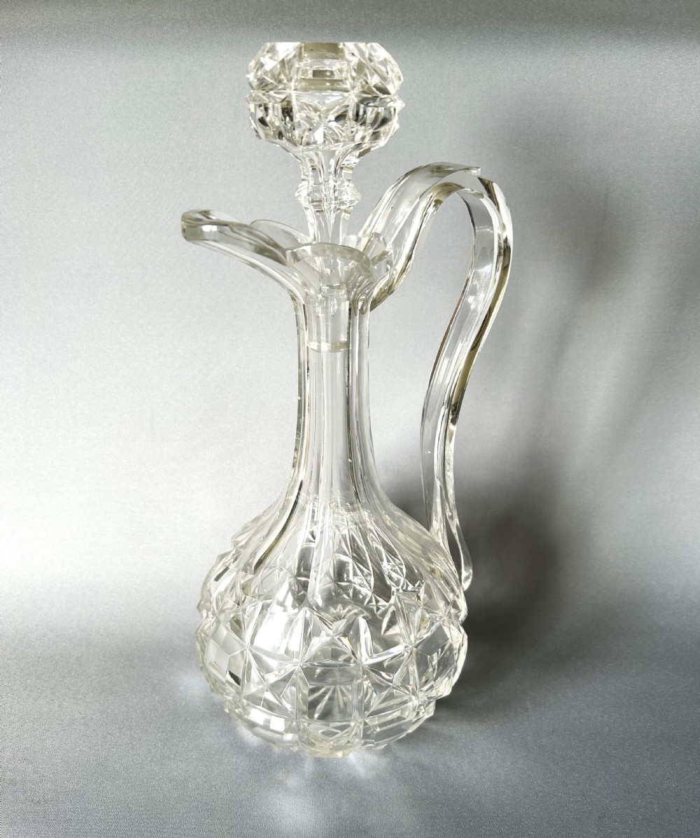 An imposing large Victorian cut glass claret jug View II