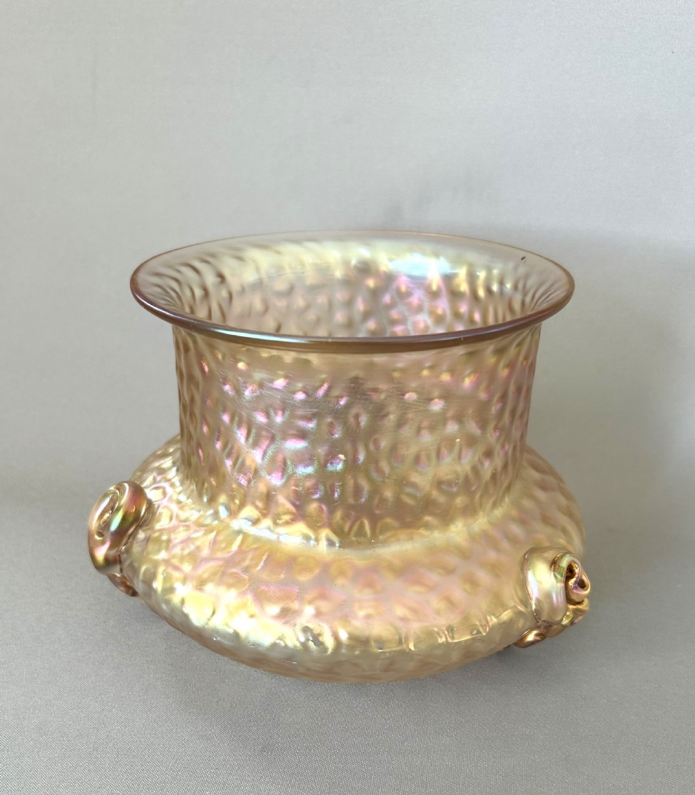 A fabulous iridescent Kralik Martele Art Nouveau vase View III