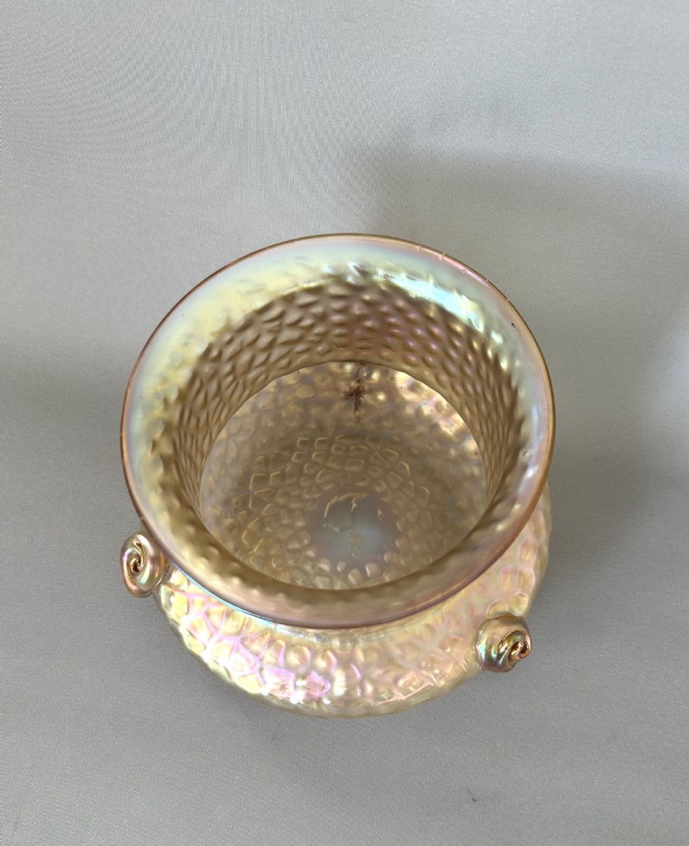 A fabulous iridescent Kralik Martele Art Nouveau vase View IV