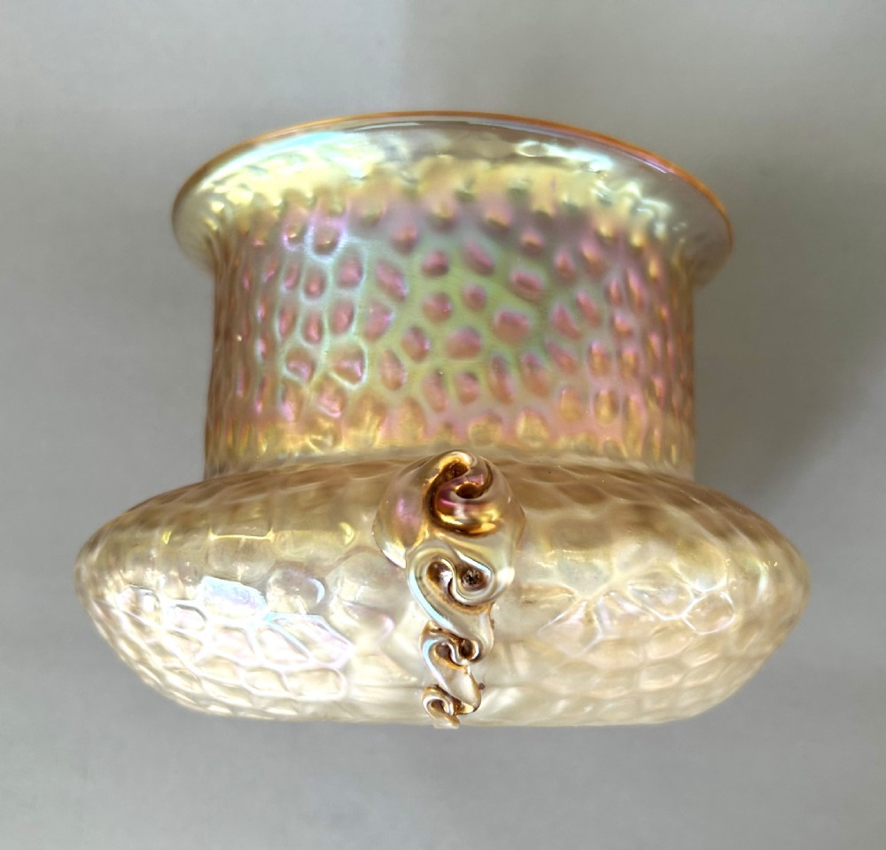 A fabulous iridescent Kralik Martele Art Nouveau vase View VI