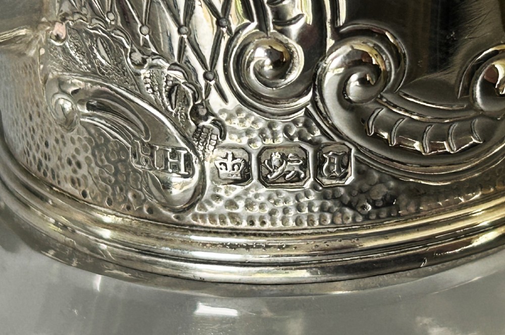 An elegant Victorian silver mounted claret jug View VIII