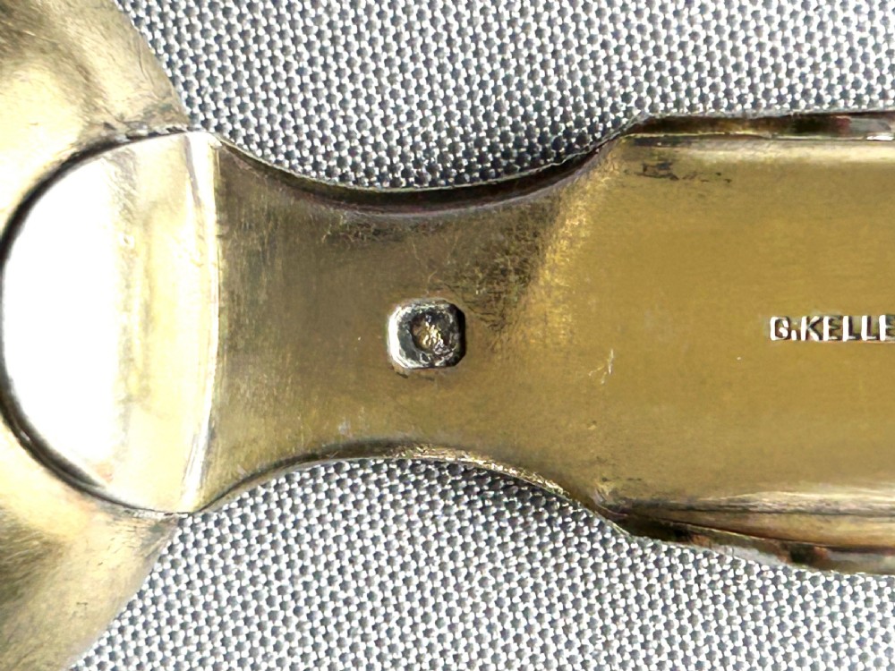 A rare French silver gilt medicine spoon View VII