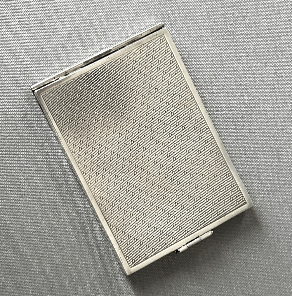 A superb Art Deco pocket silver stamp case View II