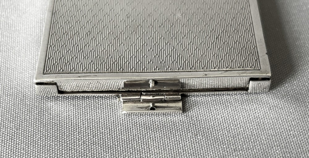 A superb Art Deco pocket silver stamp case View III