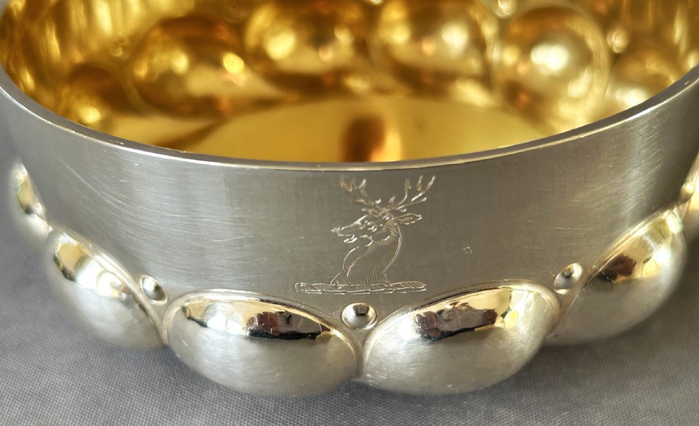A gorgeous late Victorian silver gilt Arts & Crafts bowl View IV