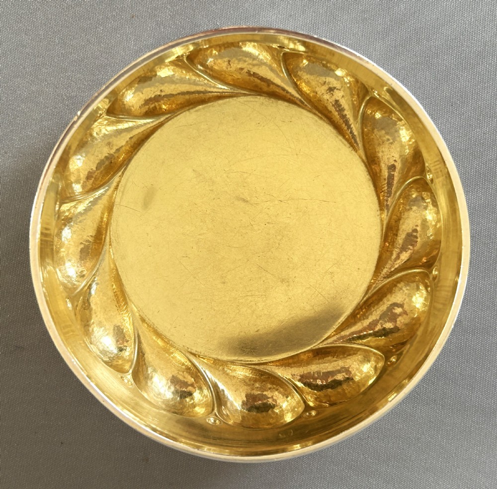 A gorgeous late Victorian silver gilt Arts & Crafts bowl View VI