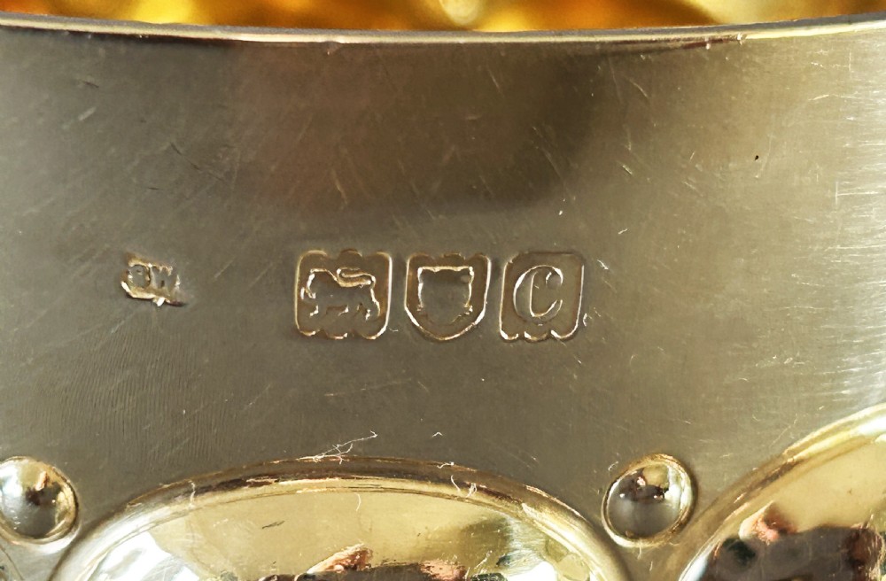 A gorgeous late Victorian silver gilt Arts & Crafts bowl View VII