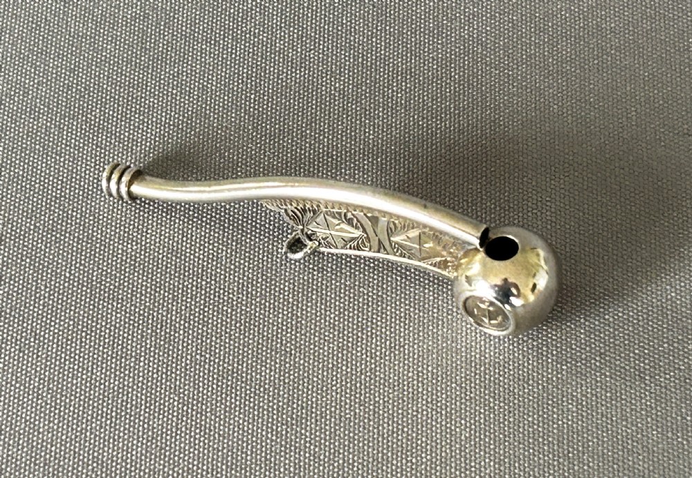 A rare Victorian miniature silver Bosun's whistle View II