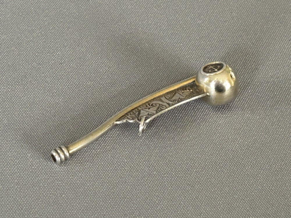 A rare Victorian miniature silver Bosun's whistle View IV