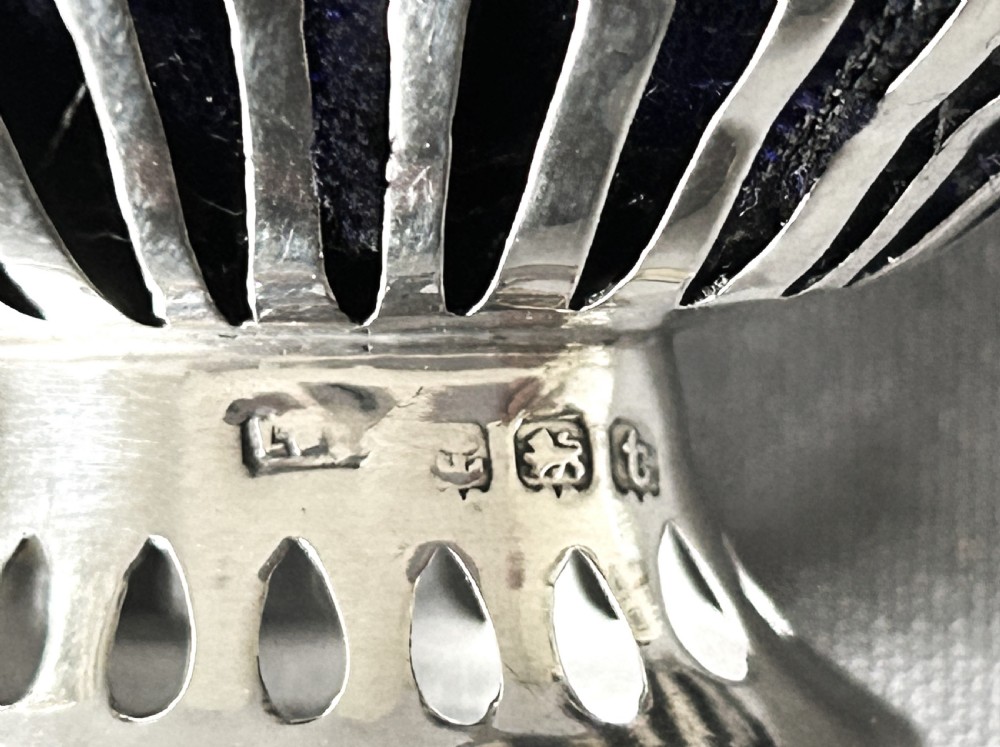 A Novelty silver fruit basket pin cushion View V