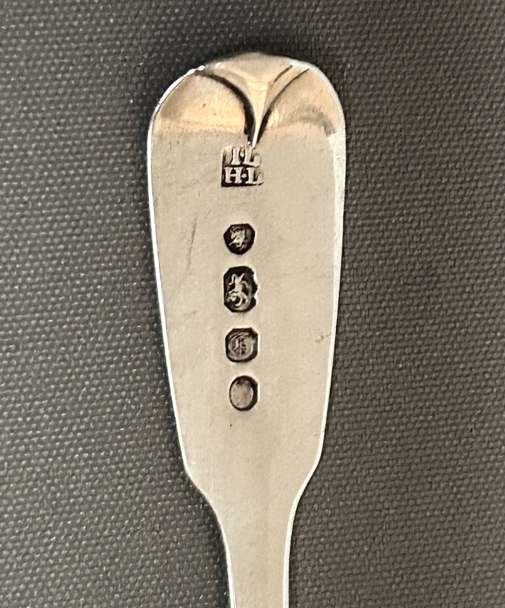 Superb pair of Georgian revival salt boats & silver spoons View V
