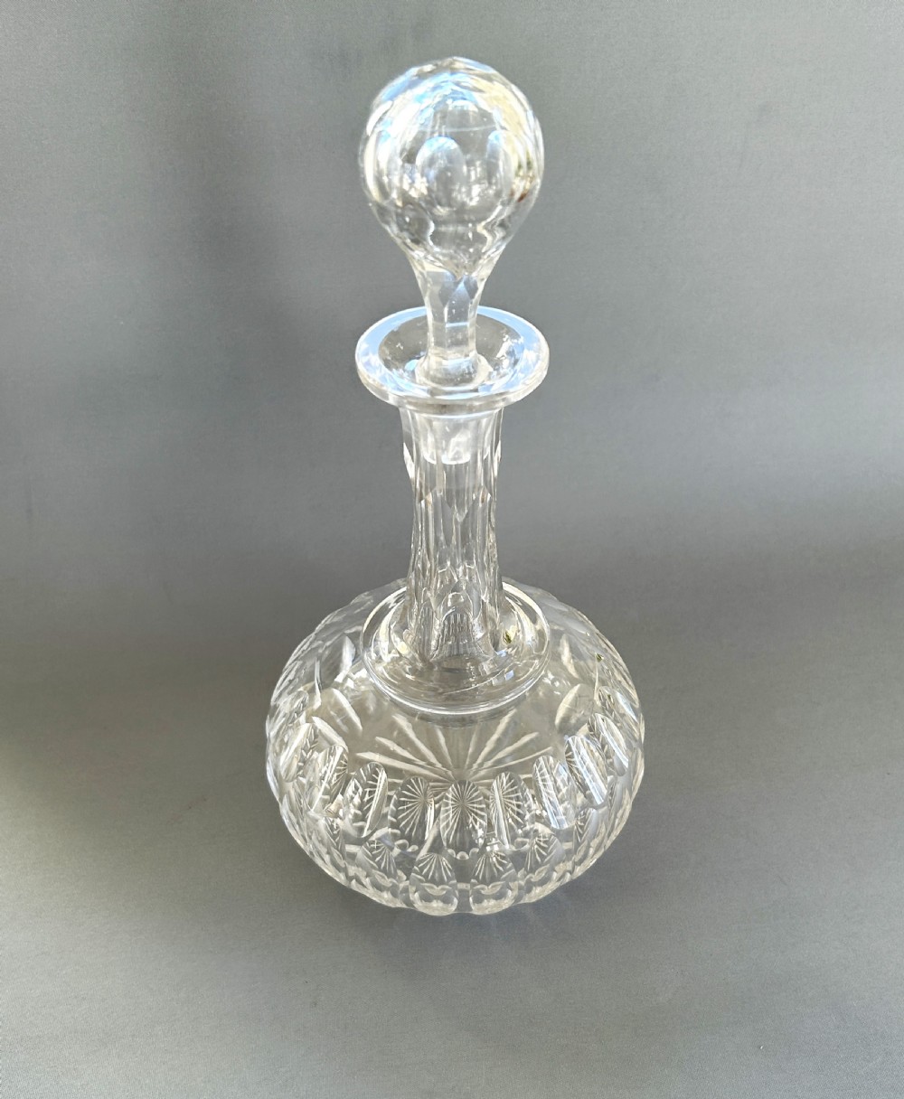 An attractive Victorian cut glass decanter View VI