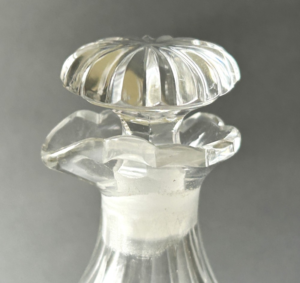 A lovely cut glass Georgian condiment bottle View IV