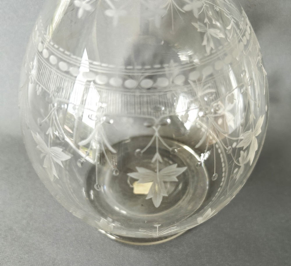 A stunning Victorian etched wine carafe View IV