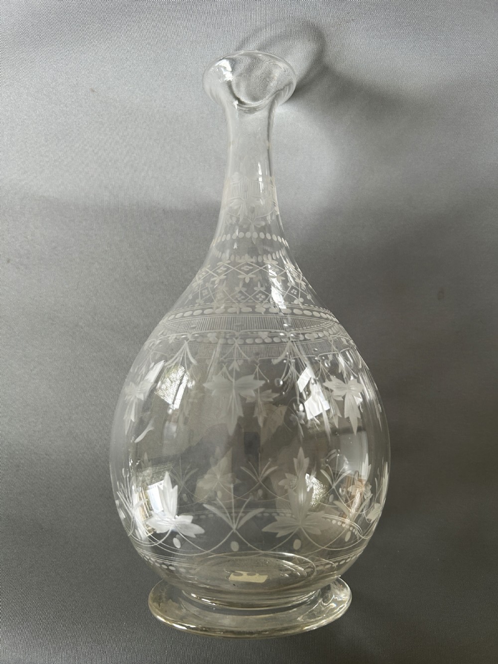 A stunning Victorian etched wine carafe View V