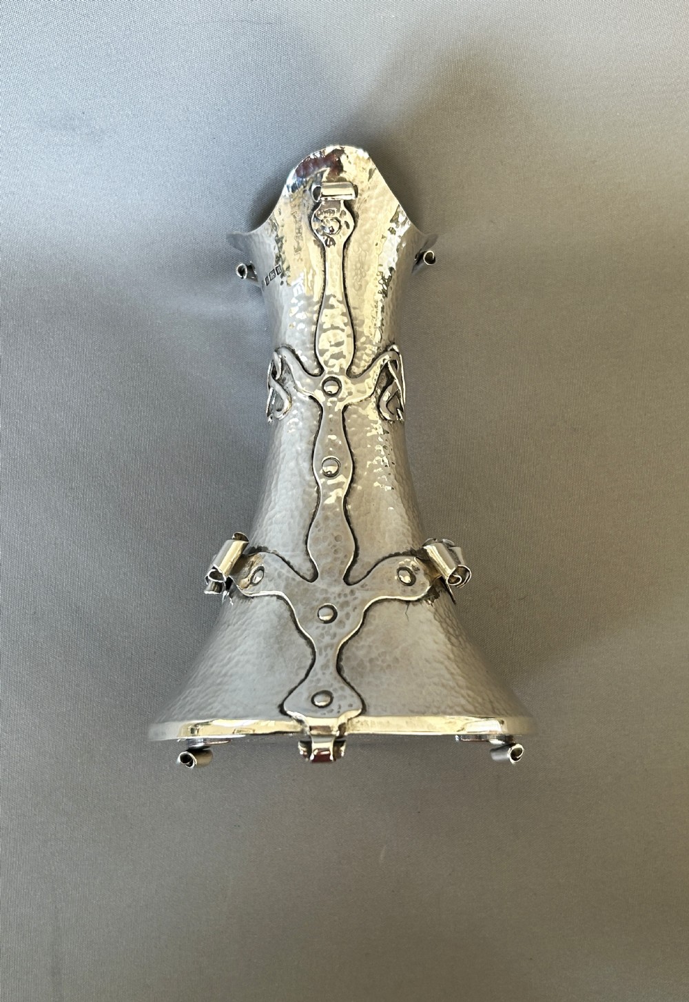 A fabulous Arts & Crafts Edwardian silver vase View VIII