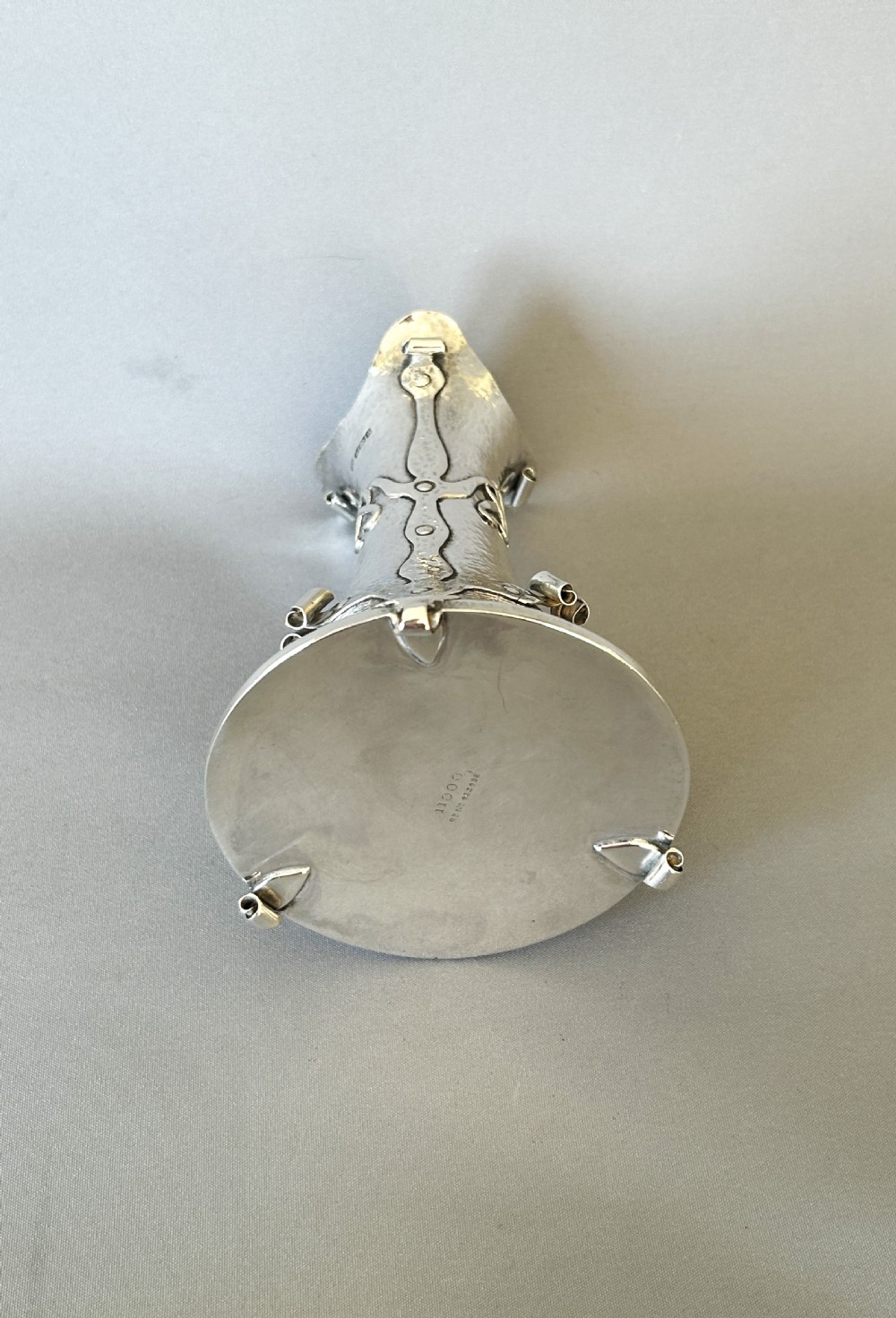 A fabulous Arts & Crafts Edwardian silver vase View IX