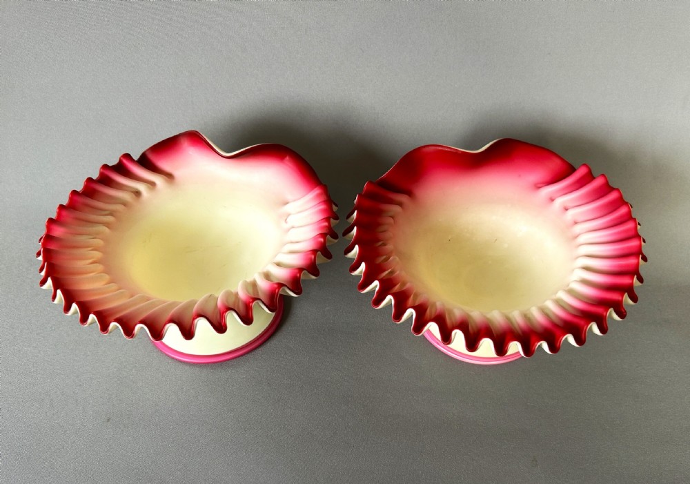 A Pair of Stevens & Williams glass shell dishes View VI