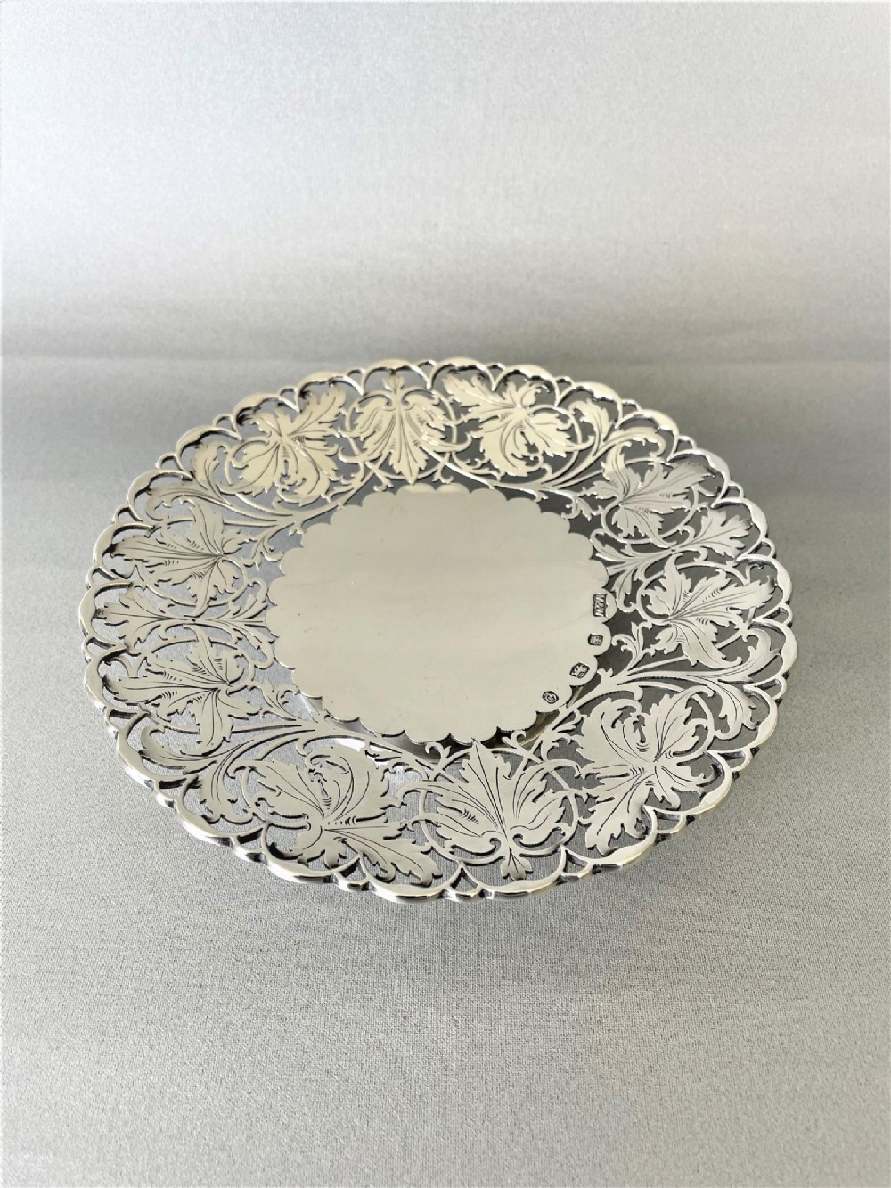 A Superb Mappin & Webb pierced silver dish